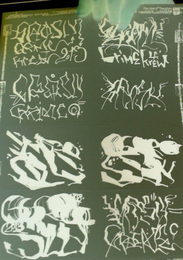 Graffiti Sketch in Midland - Photo by grosly - grosly (2013)
