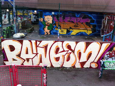 Graffiti Wall in Nottingham - Photo by gsmcrew - gsm (2011)