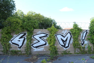 Graffiti Bombing in Derby uk - Photo by gsmcrew - gsm (2015)