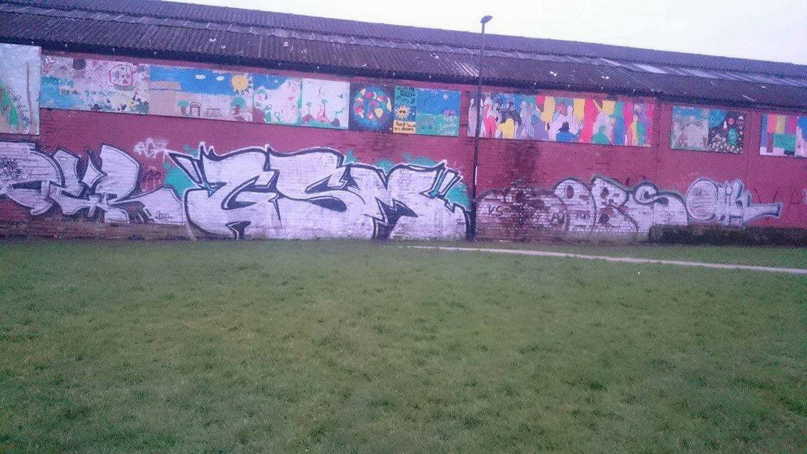 Graffiti Bombing - Photo by gsmcrew - gsm, agr (2016)