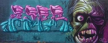 Graffiti Wall - Photo by haer1 - Haer, Ovao, WIM (2016)