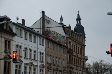 Graffiti Bombing - Photo by haftbefehl - MNZ, OSF, Dresden (2012)