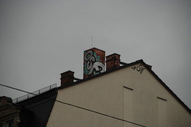 Graffiti Bombing - Photo by haftbefehl - OSF, AMOR, Dresden (2012)