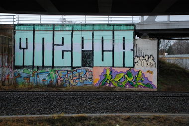 Graffiti Bombing - Photo by haftbefehl - MNZ, PCR, KERL