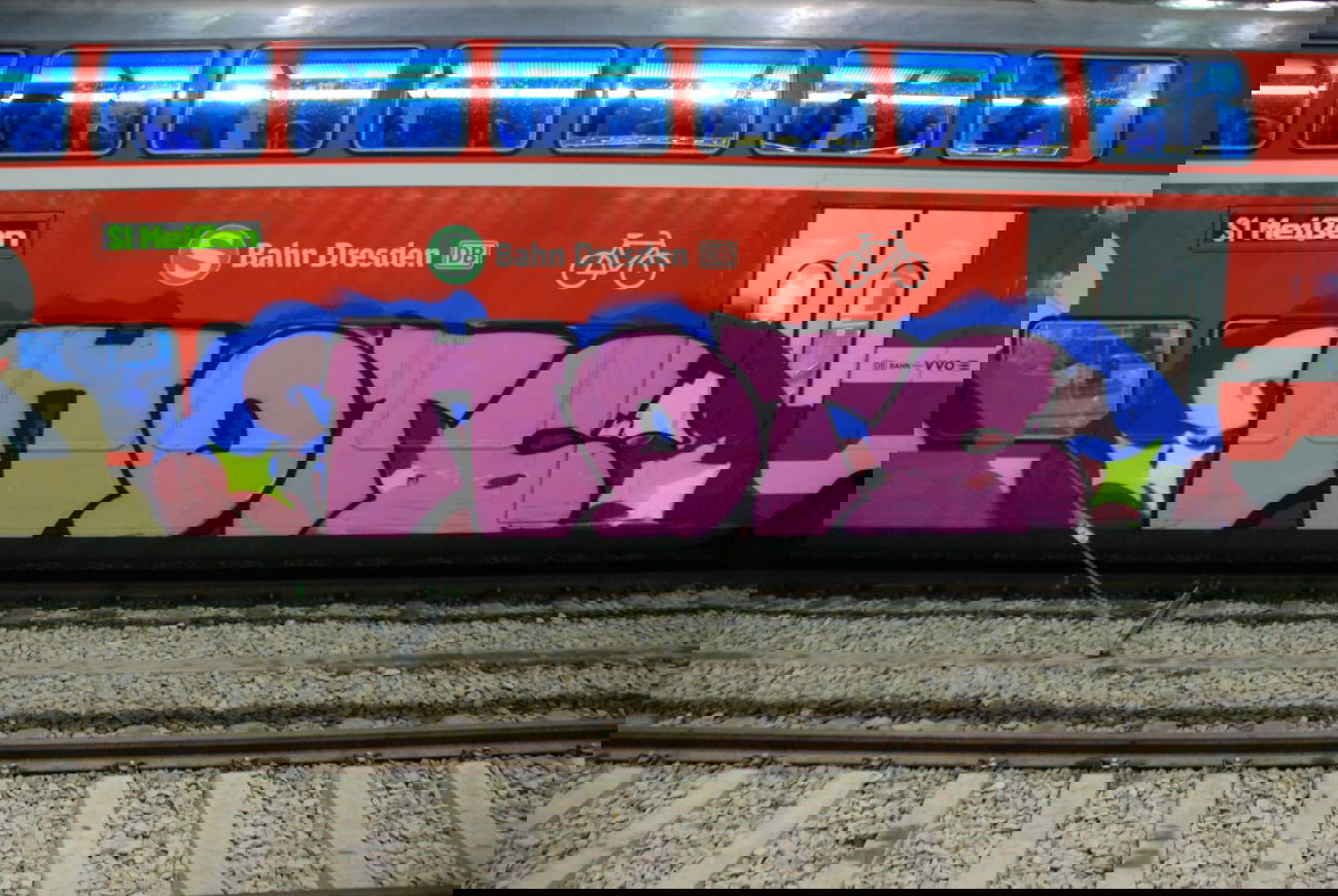 Graffiti Train - Photo by haftbefehl - HOTS, PIUS, SGD (2013)