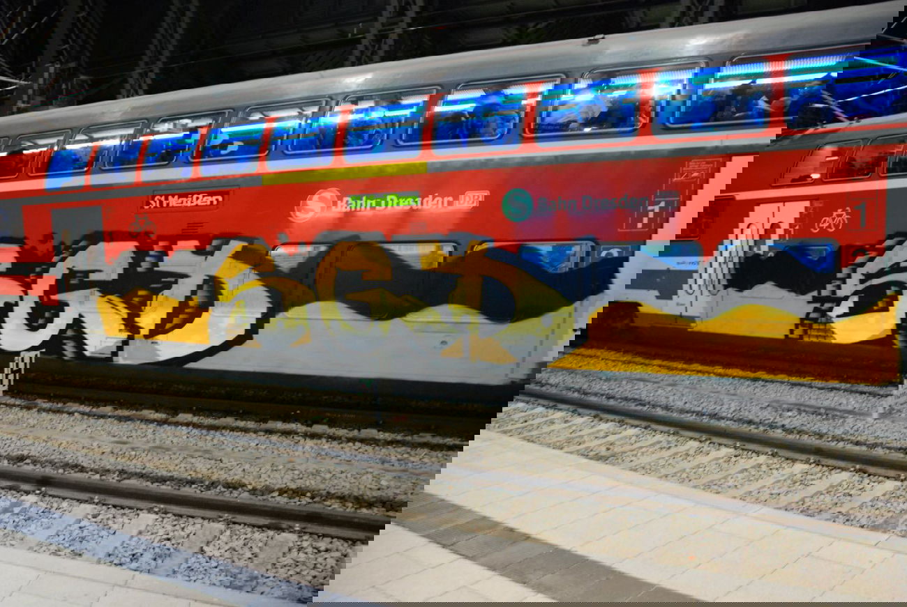 Graffiti Train - Photo by haftbefehl - SGD, PIUS, HOTS (2013)