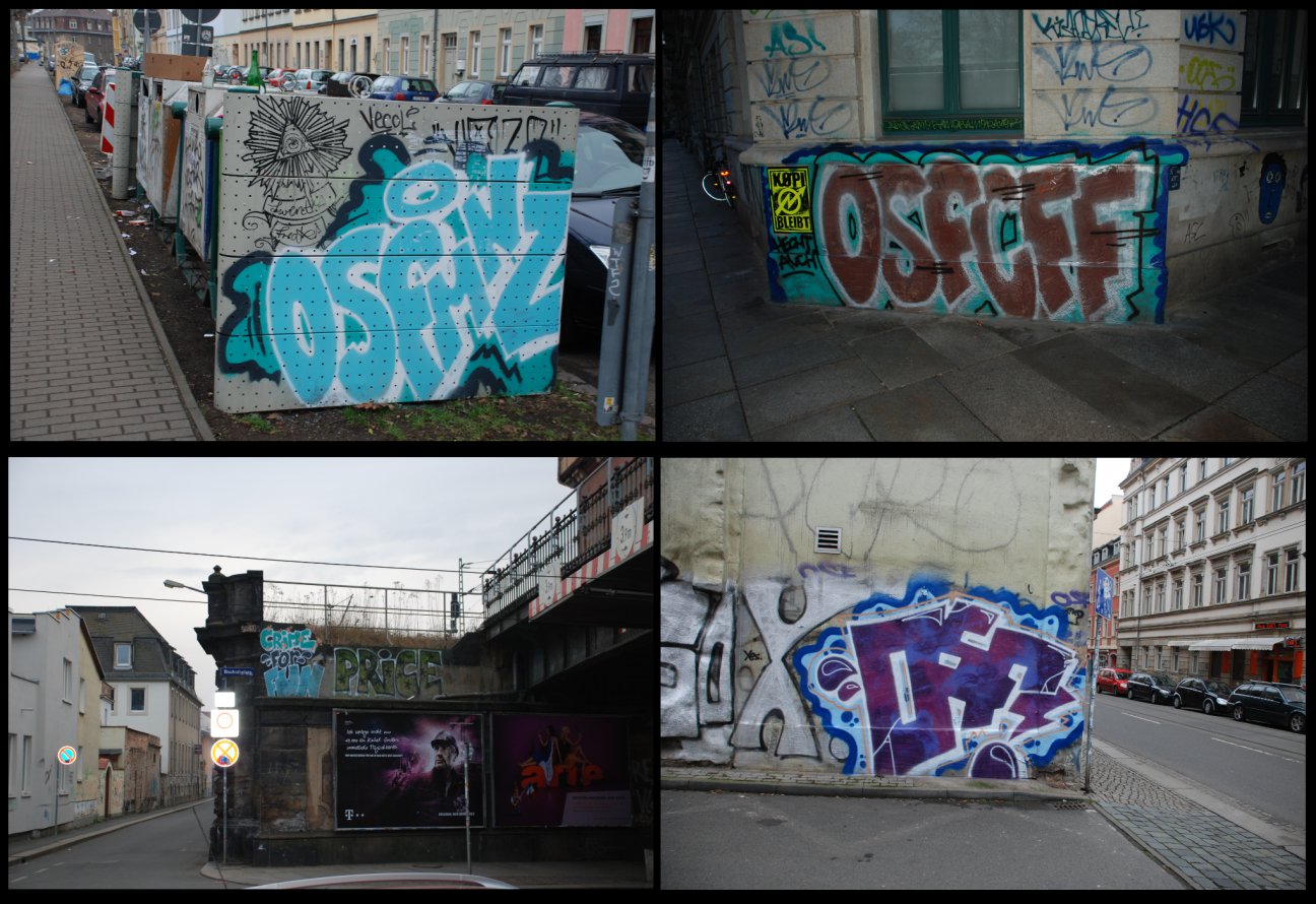 Graffiti Bombing - Photo by haftbefehl - OSF, CFF, MNZ (2013)