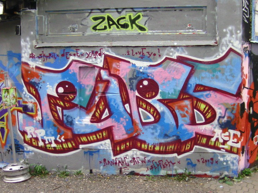 Graffiti Wall in Jena - Photo by hainz107 - pubs, sf, rde (2009)