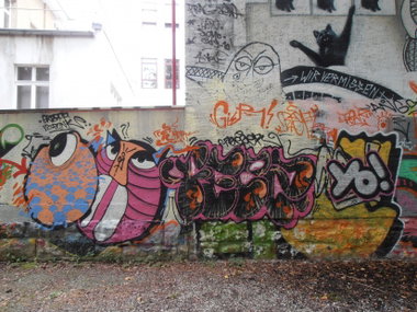 Graffiti Wall in Jena - Photo by hainz107 - graff, is, punk (2013)