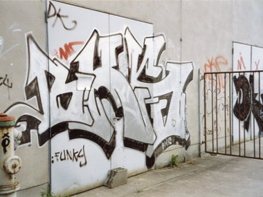 Graffiti Bombing in Jena - Photo by hainz107 - bks (2002)