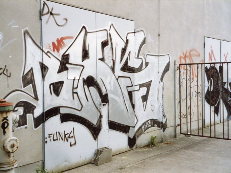Graffiti Bombing in Jena - Photo by hainz107 - bks (2002)