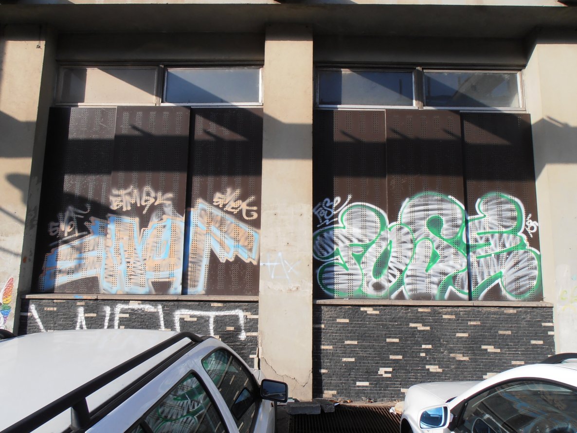 Graffiti Bombing in Erfurt - Photo by hainz107 - smof, fose, btmg