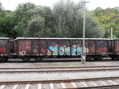 Graffiti Train - Photo by hainz107 - youth, freight