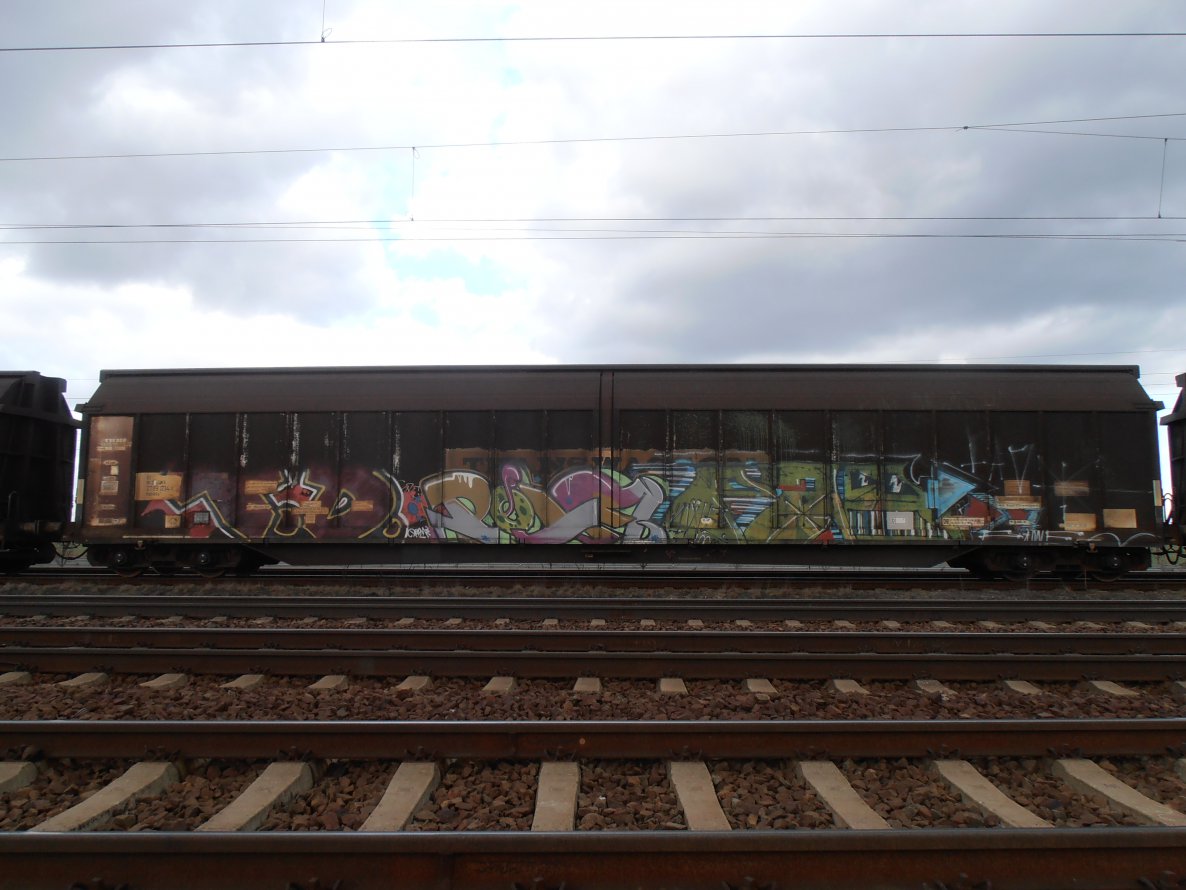 Graffiti Train - Photo by hainz107 - tod, polm, ?