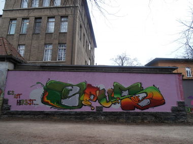 Graffiti Wall in Jena - Photo by hainz107 - opus (2014)