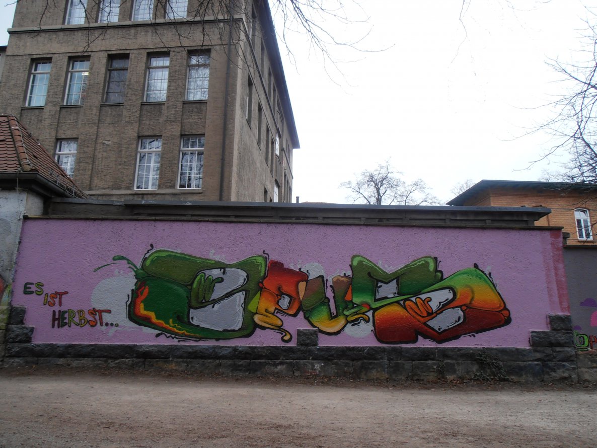Graffiti Wall in Jena - Photo by hainz107 - opus (2014)