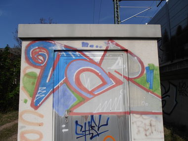 Graffiti Bombing in Erfurt - Photo by hainz107 - vcr