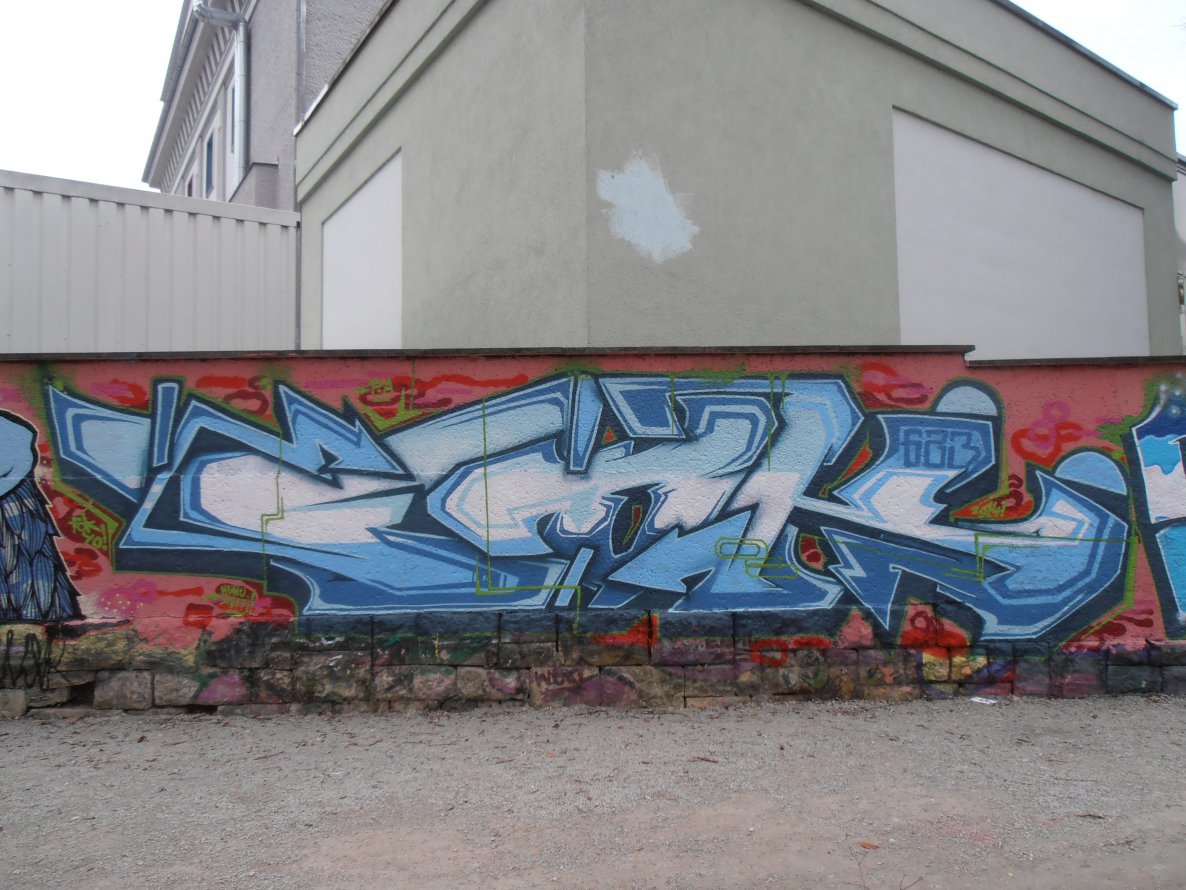 Graffiti Wall in Jena - Photo by hainz107 - fok, 623 (2014)
