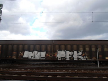 Graffiti Train - Photo by hainz107 - tbc, pfk, freight