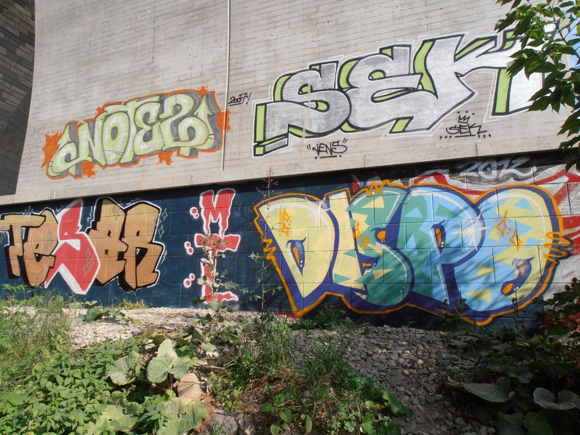 Graffiti Bombing in Jena - Photo by hainz107 - tesar, dispo, mtl