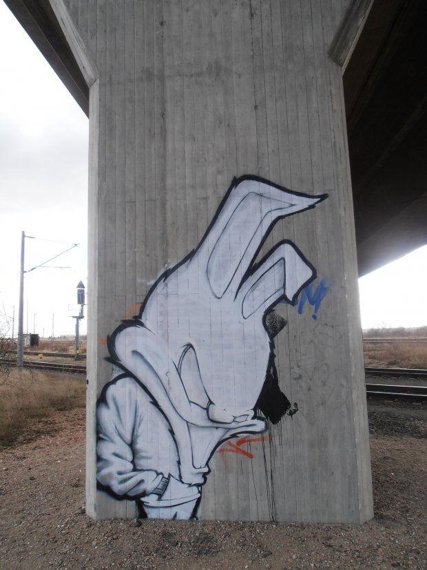 Graffiti Bombing in Leipzig - Photo by hainz107