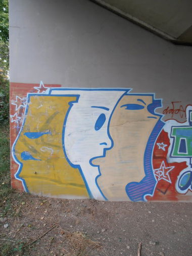 Graffiti Bombing in Jena - Photo by hainz107 - eff, tbc (1999)