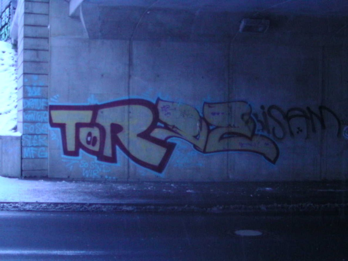 Graffiti Bombing in Erfurt - Photo by hainz107 - tor, dz