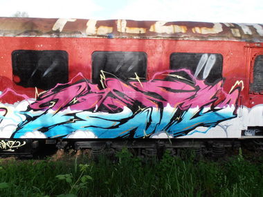 Graffiti Train in Jena - Photo by hainz107 - venil (2014)