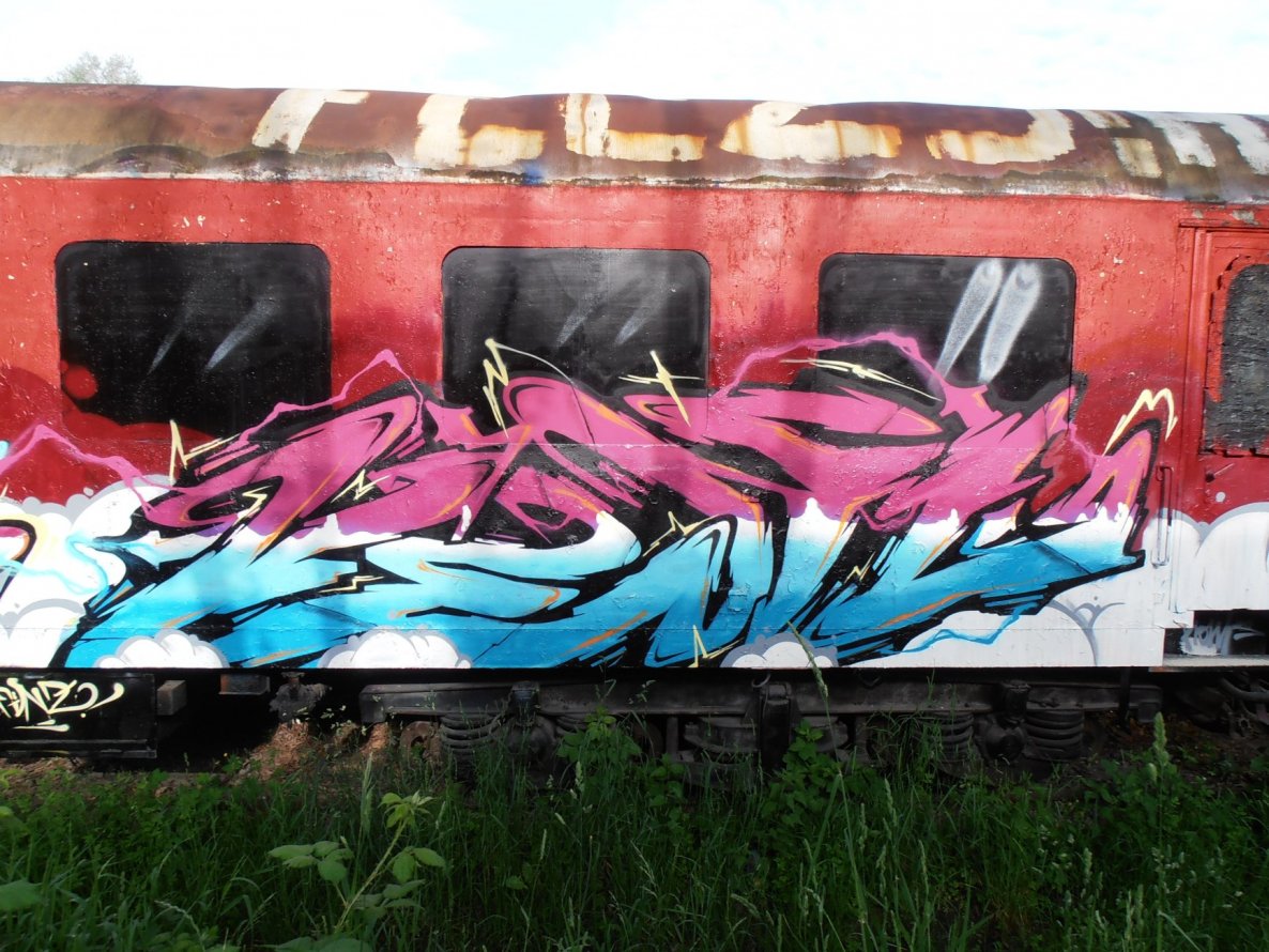 Graffiti Train in Jena - Photo by hainz107 - venil (2014)