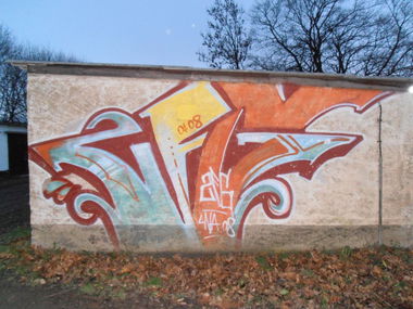 Graffiti Bombing in Saalfeld/Saale - Photo by hainz107 - zfg, lna (2008)