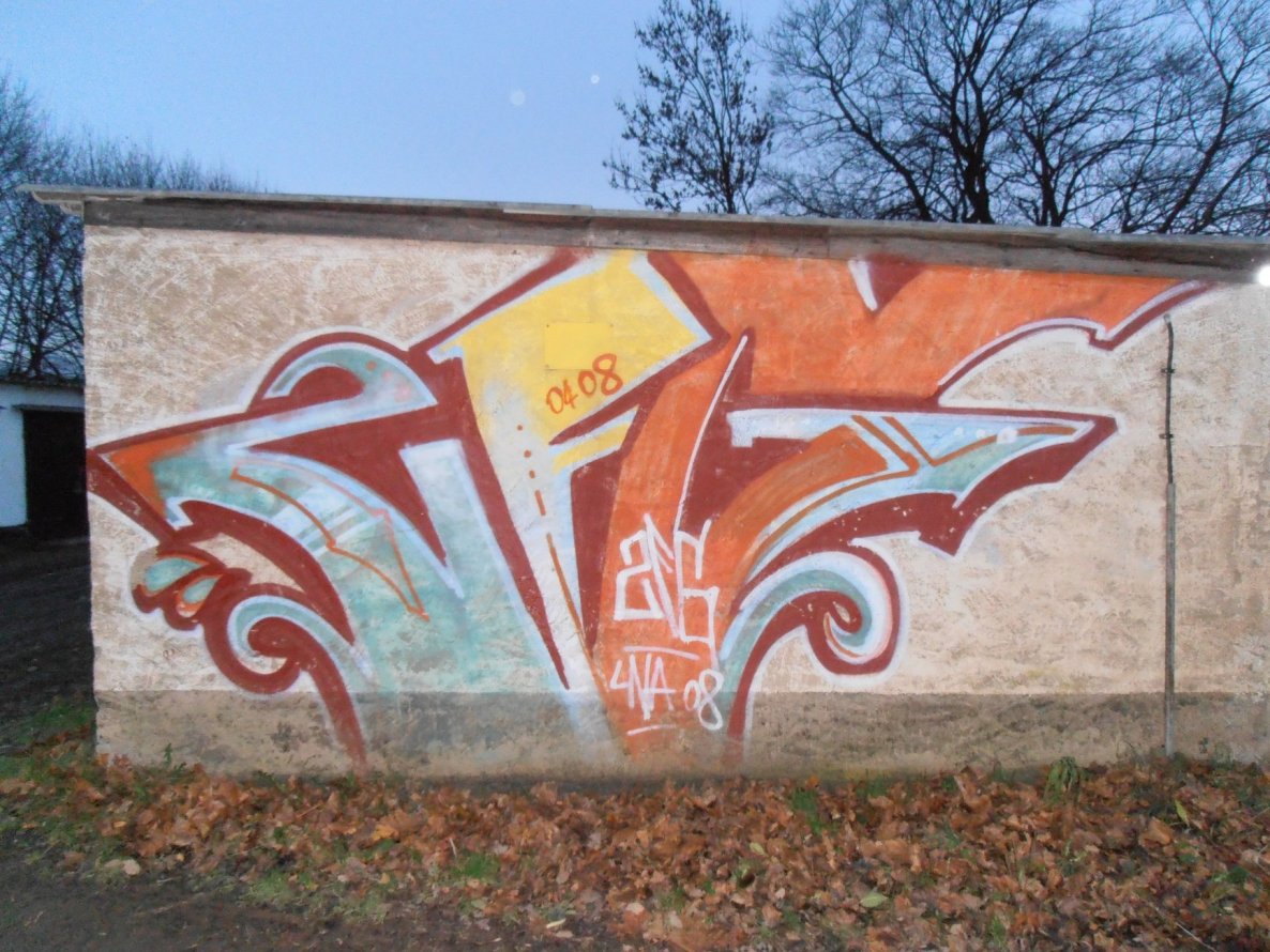 Graffiti Bombing in Saalfeld/Saale - Photo by hainz107 - zfg, lna (2008)