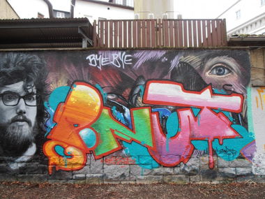 Graffiti Wall in Jena - Photo by hainz107 - p.nut, 1st