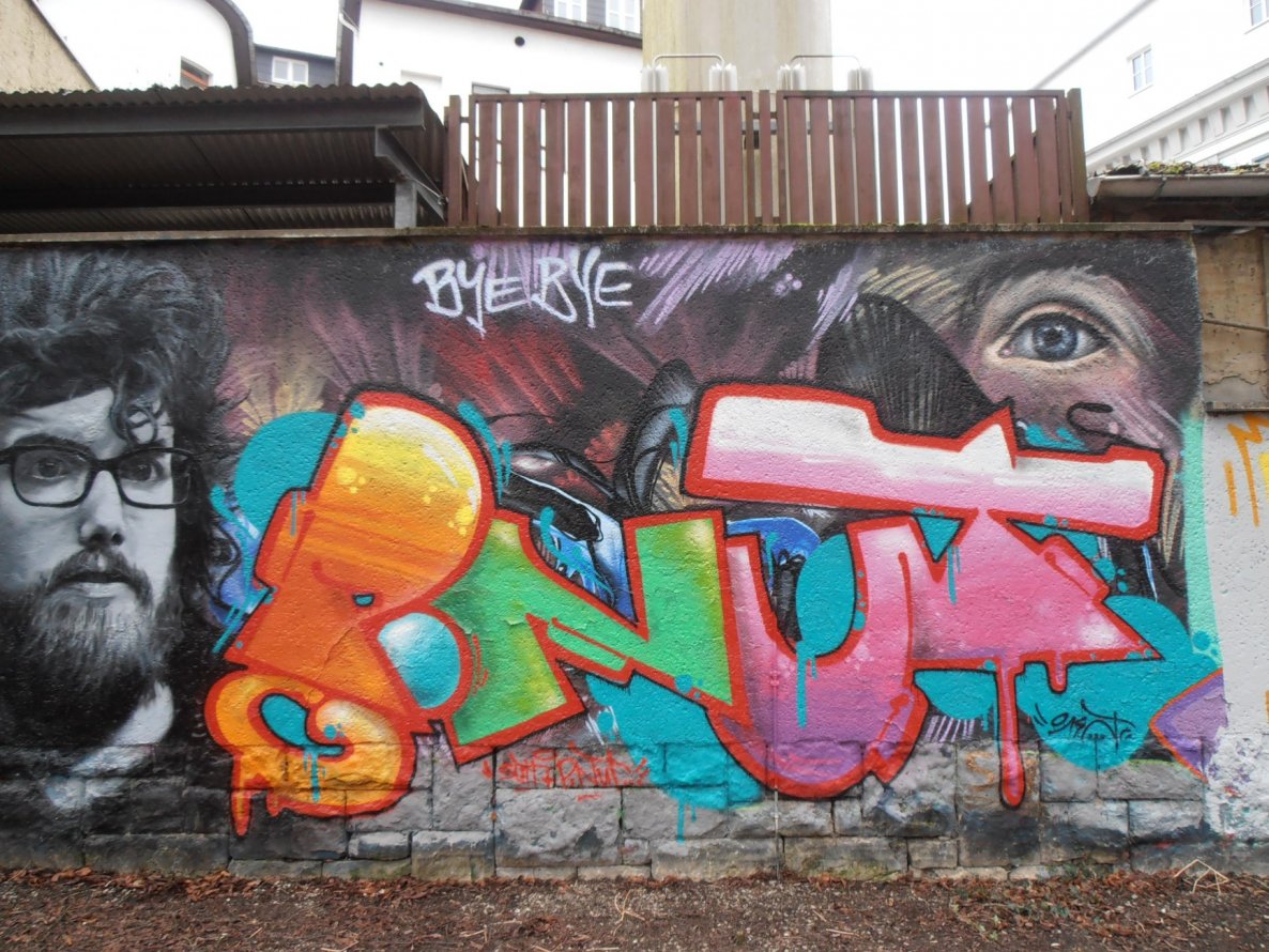 Graffiti Wall in Jena - Photo by hainz107 - p.nut, 1st