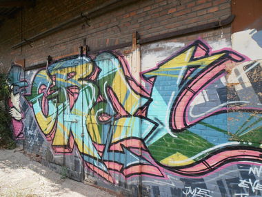 Graffiti Bombing in Großschwabhausen - Photo by hainz107 - crel, grs