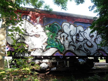 Graffiti Train in Jena - Photo by hainz107 - sawer (2014)