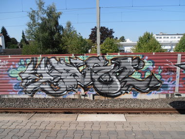 Graffiti Bombing in Frankfurt - Photo by hainz107