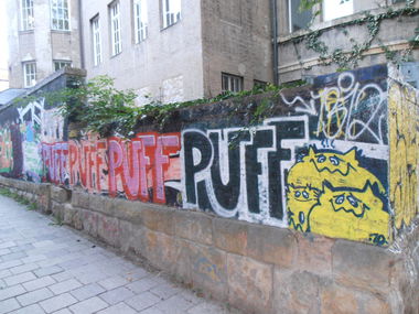 Graffiti Bombing in Jena - Photo by hainz107