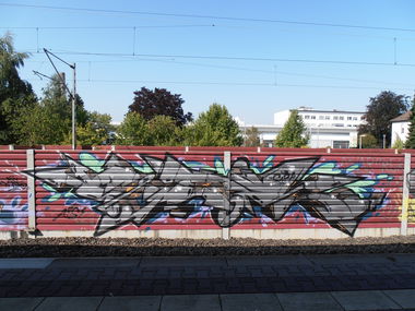 Graffiti Bombing in Frankfurt - Photo by hainz107