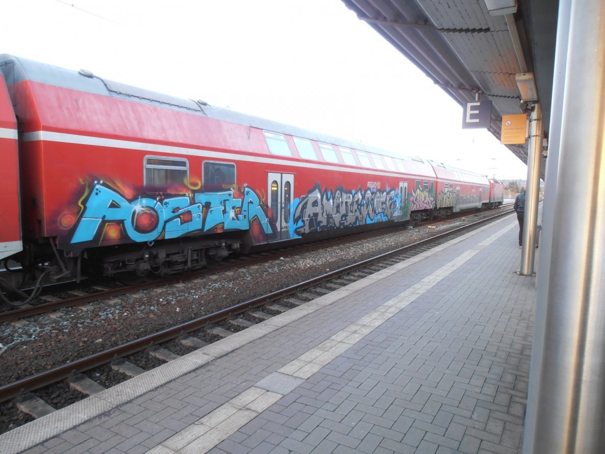Graffiti Train - Photo by hainz107 - poster, amore, sore