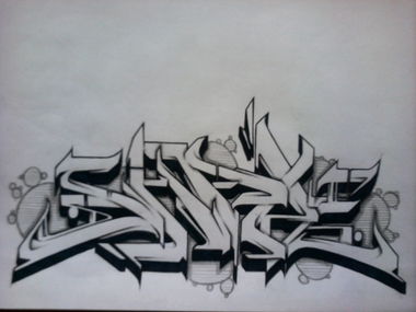 Graffiti Sketch - Photo by haiope - HOPE, SHAPE