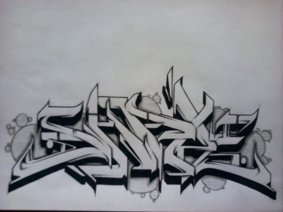 Graffiti Sketch - Photo by haiope - HOPE, SHAPE