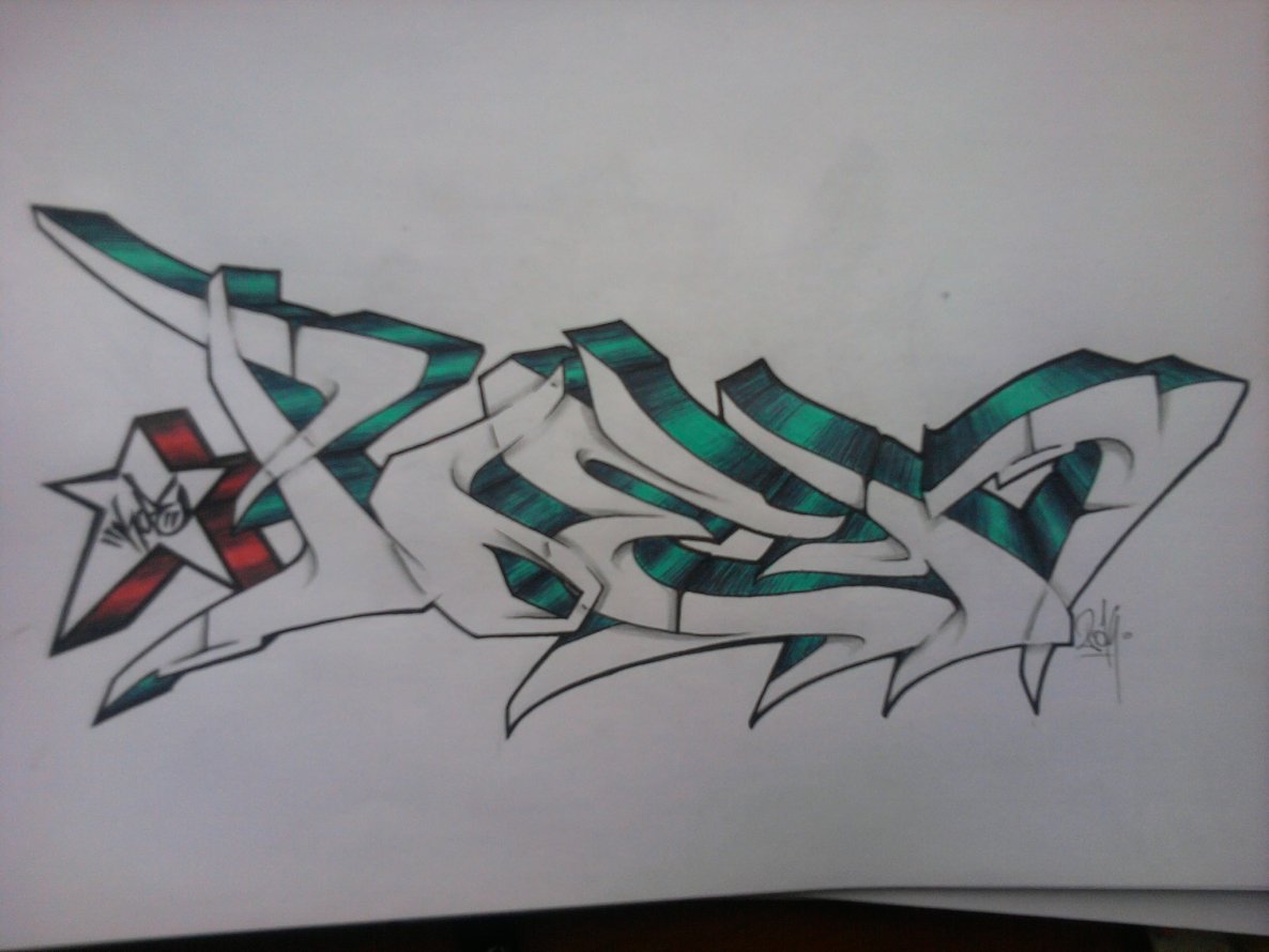 Graffiti Sketch - Photo by haiope - POEH, HOPE1
