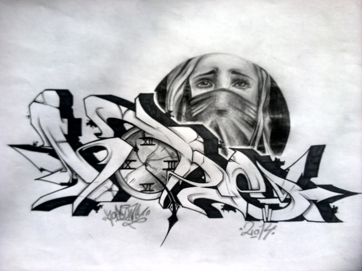 Graffiti Sketch - Photo by haiope - Hope (2014)