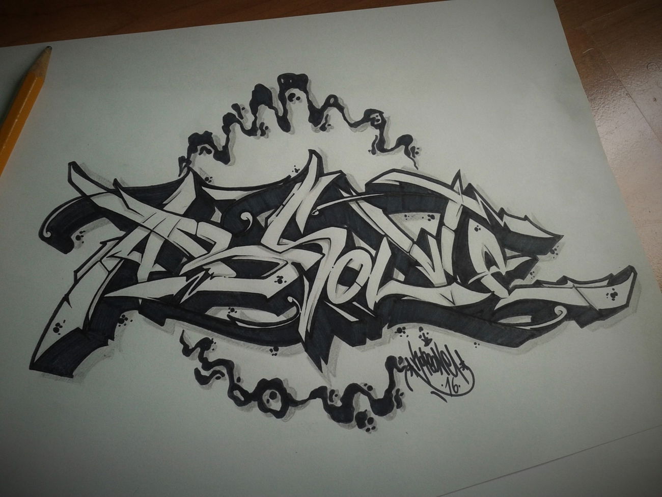 Graffiti Sketch - Photo by haiope - hope (2016)