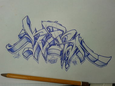 Graffiti Sketch - Photo by haiope - kuban, hope (2015)