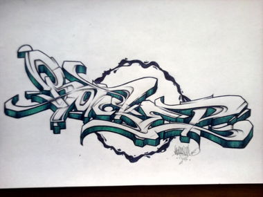 Graffiti Sketch - Photo by haiope - HOPE1 (2014)