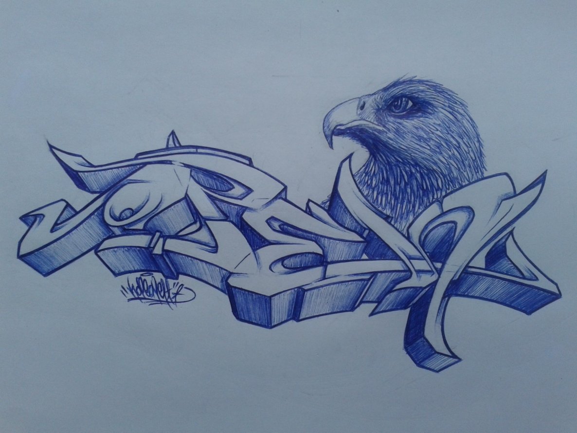 Graffiti Sketch - Photo by haiope - HOPE, OPEH (2014)