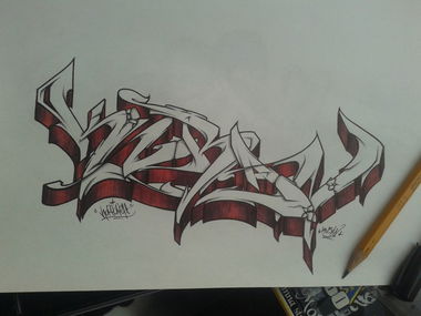 Graffiti Sketch - Photo by haiope - HOPE, KUBAN (2015)