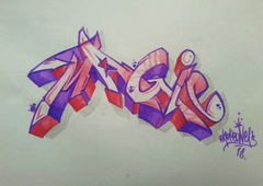 Graffiti Sketch - Photo by haiope - HOPE, MAGIC (2016)