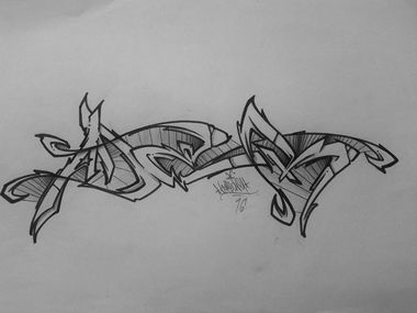 Graffiti Sketch - Photo by haiope - hope, ader (2016)